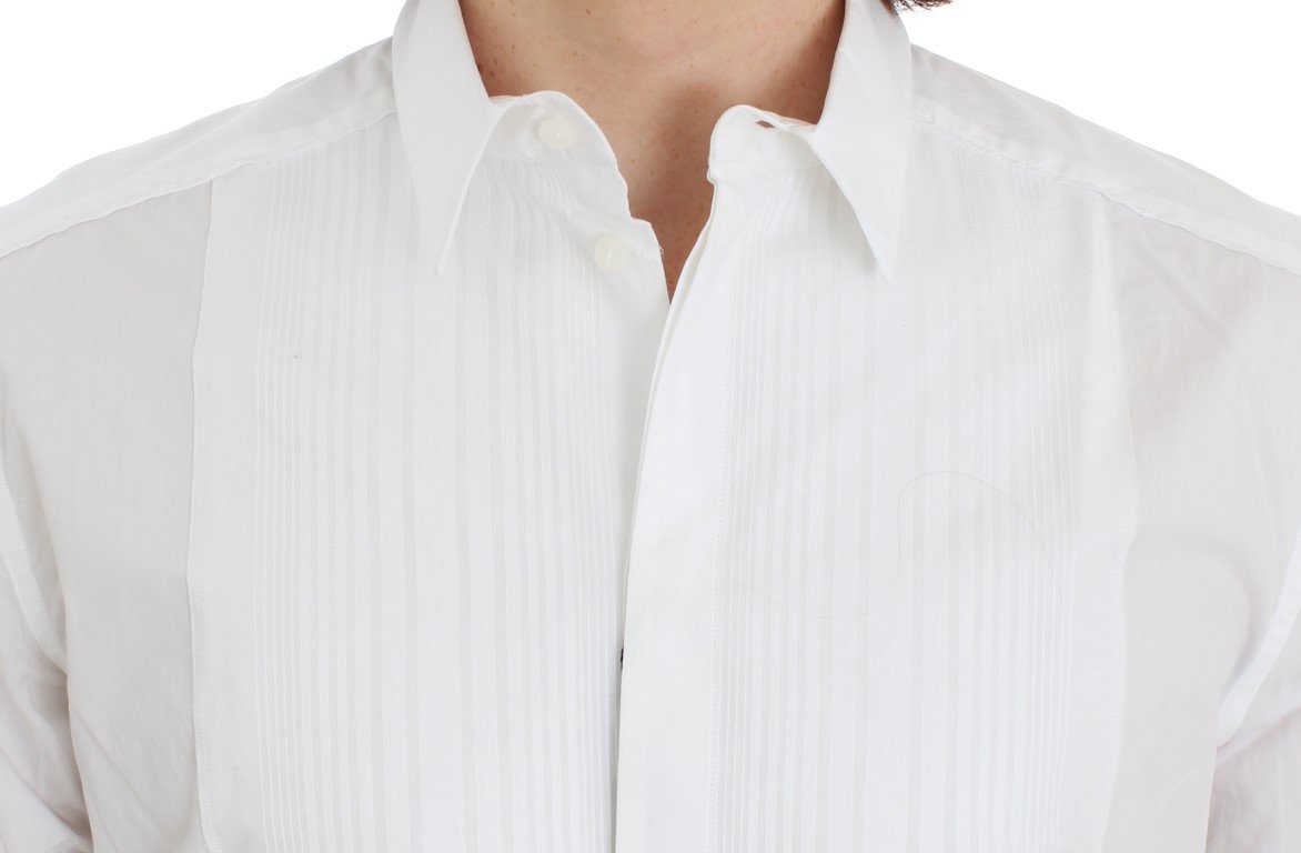 White Cotton Slim Fit GOLD Shirt