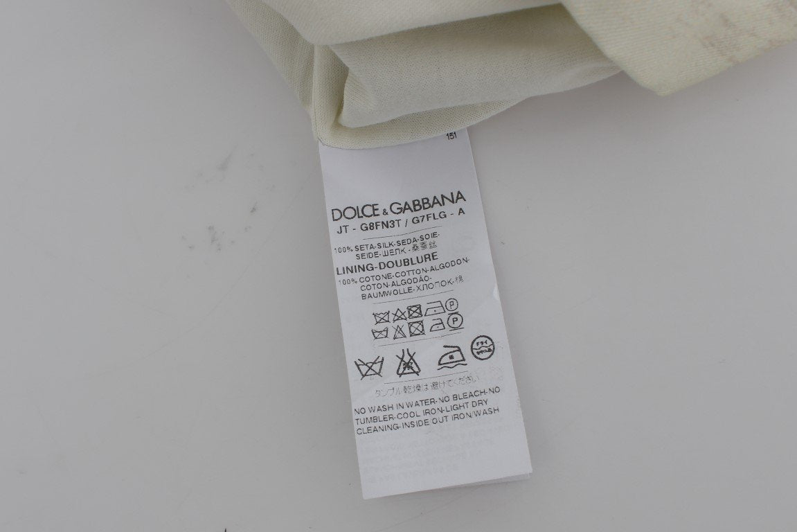 DG FAMILY Print Crewneck Silk Sweater