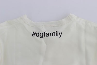 DG FAMILY Print Crewneck Silk Sweater