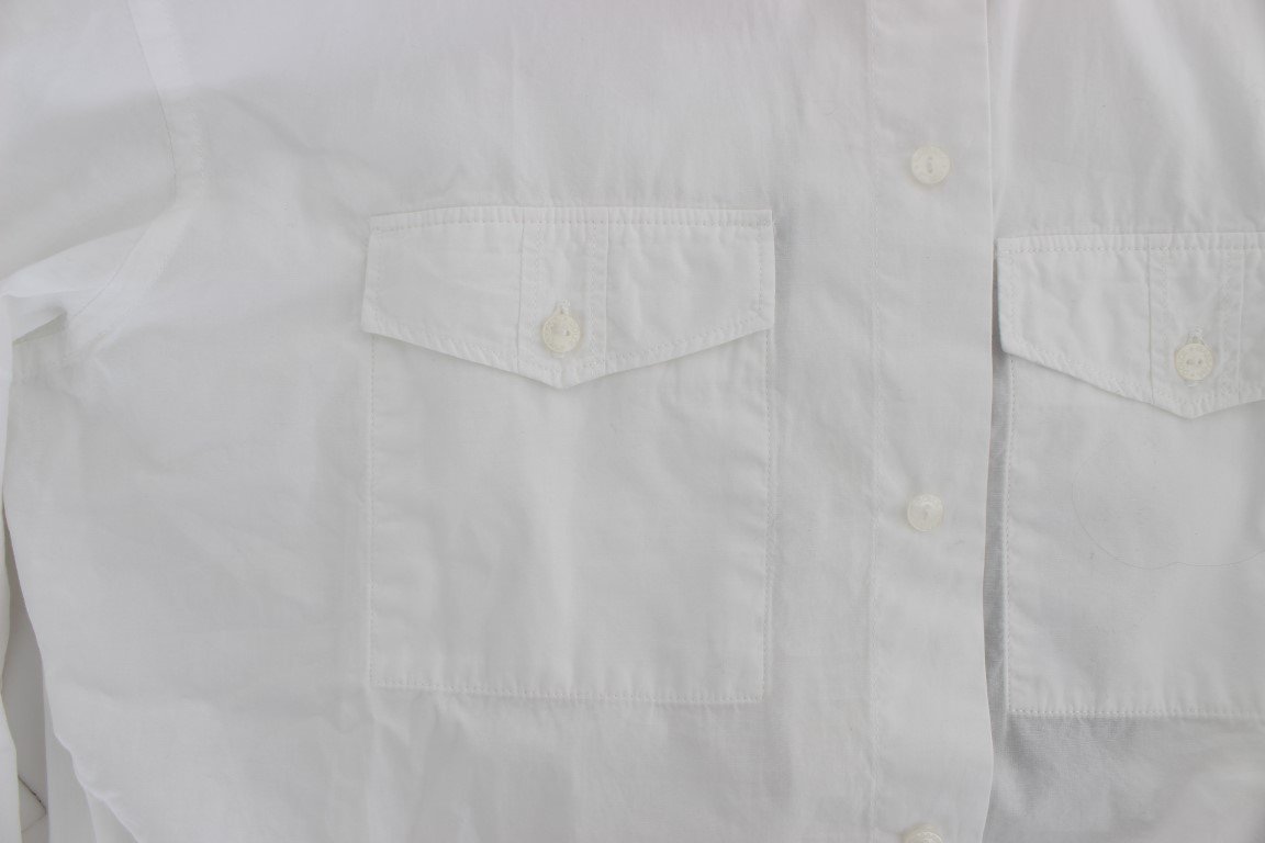 White Cotton SICILIA Casual Slim Fit Shirt