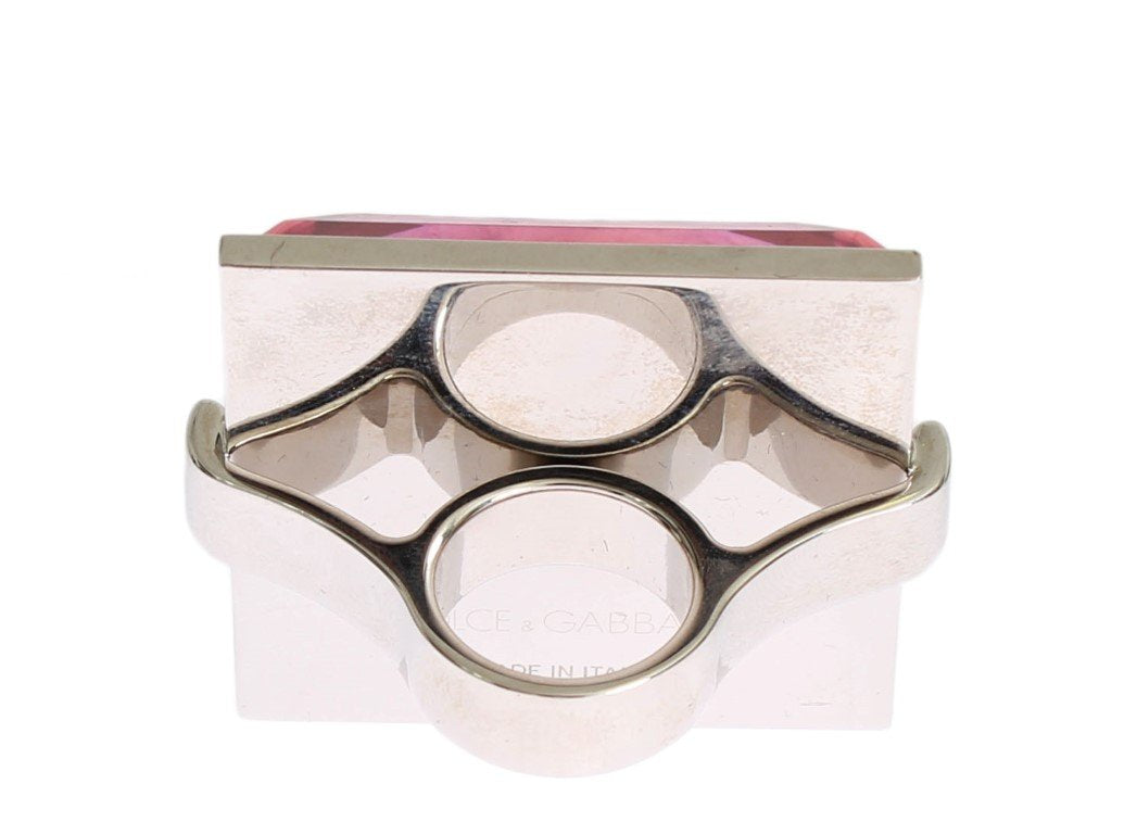 Red Stone Crystal Statement Ring