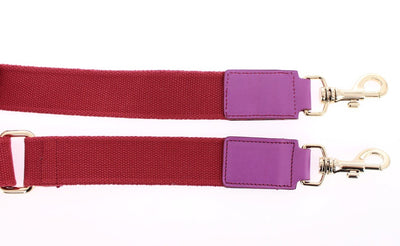 Multicolor striped boston bag