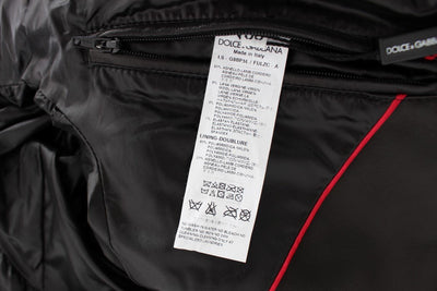 Black Lamb Skin Leather Bomber Jacket