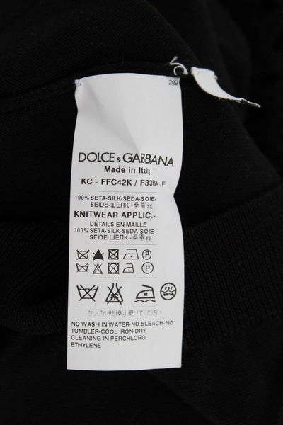 Black Silk Cardigan Sweater