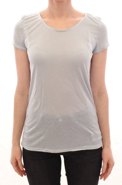Blue shortsleeve crewneck t-shirt