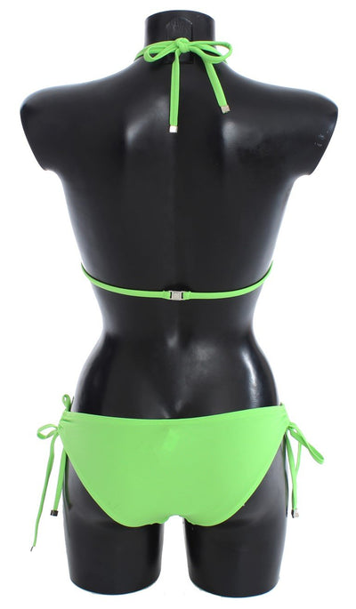 Green Two Piece Bikini Swimwear Beachwear