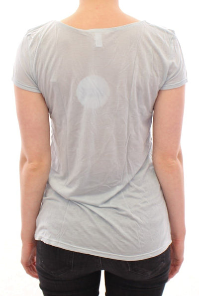 Blue shortsleeve crewneck t-shirt