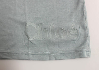 Blue shortsleeve crewneck t-shirt