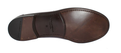Bordeaux Leather Loafers Shoes