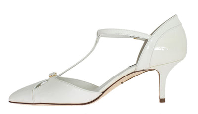 White Patent Leather Pumps