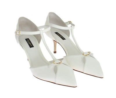 White Patent Leather Pumps