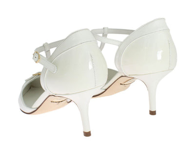 White Patent Leather Pumps