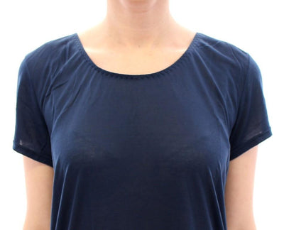 Blue shortsleeve crewneck t-shirt