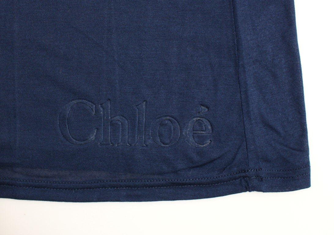Blue shortsleeve crewneck t-shirt