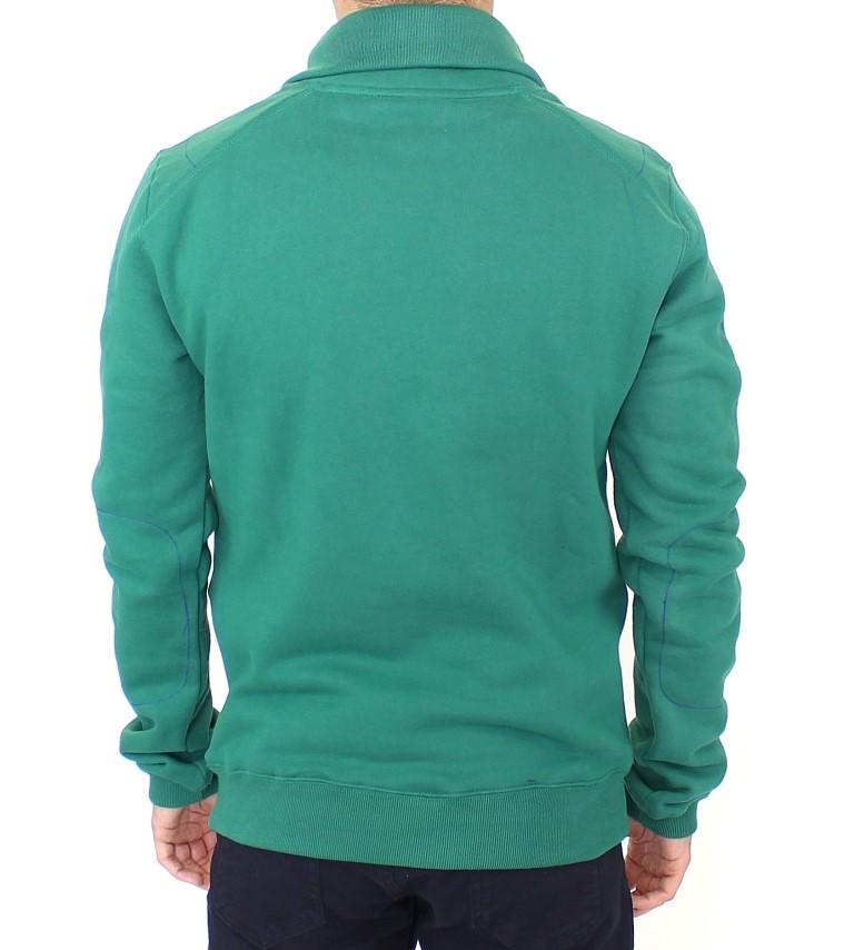 Green pullover cotton sweater
