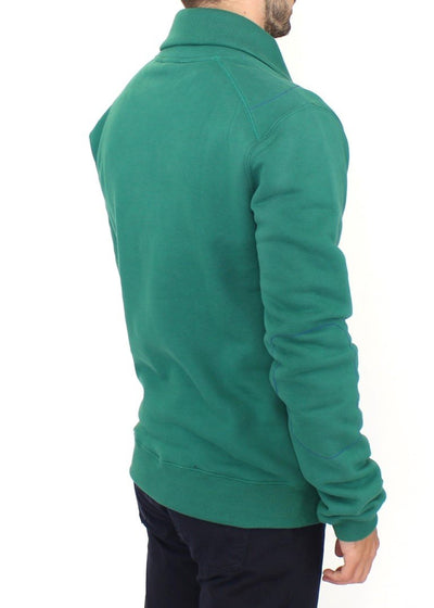 Green pullover cotton sweater