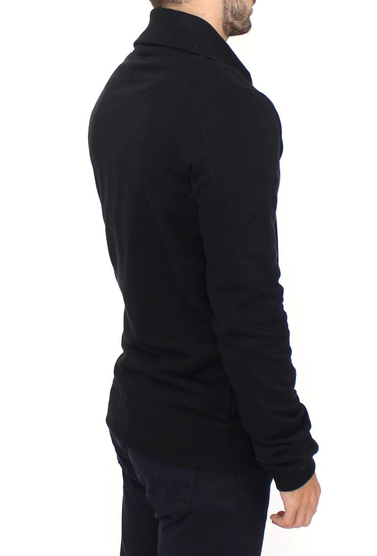 Black cotton sweater