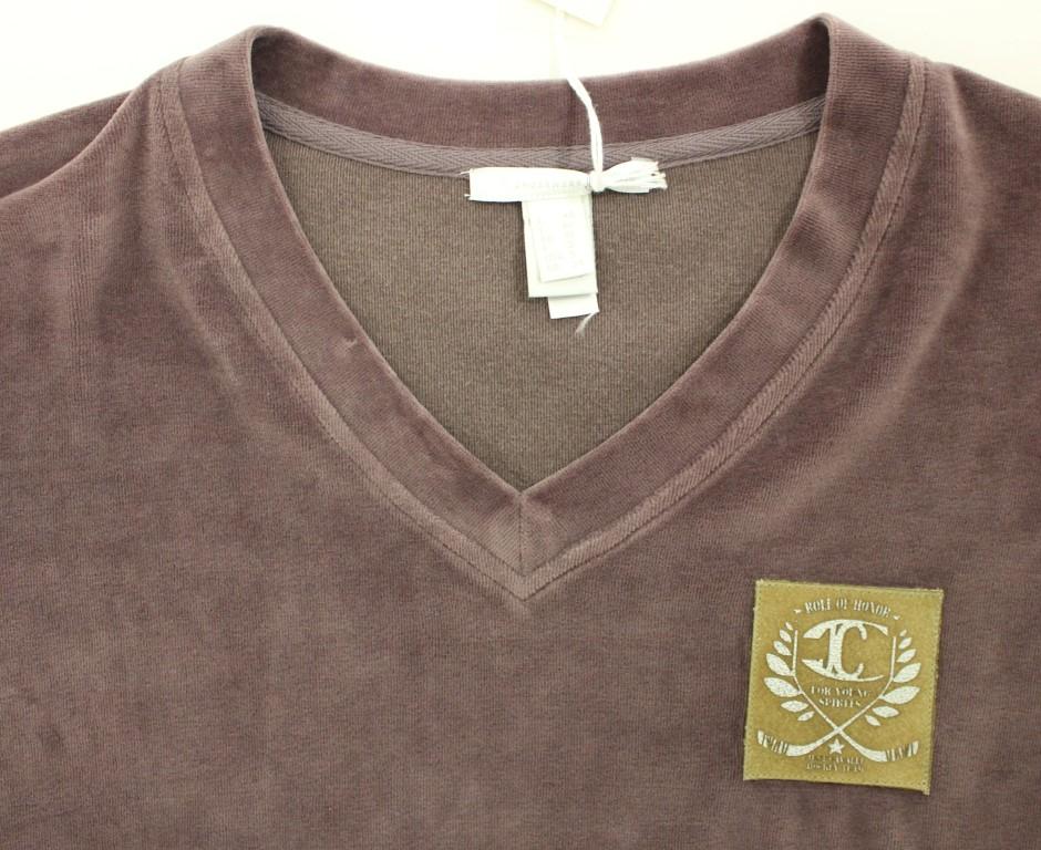 Purple v-neck cotton sweater