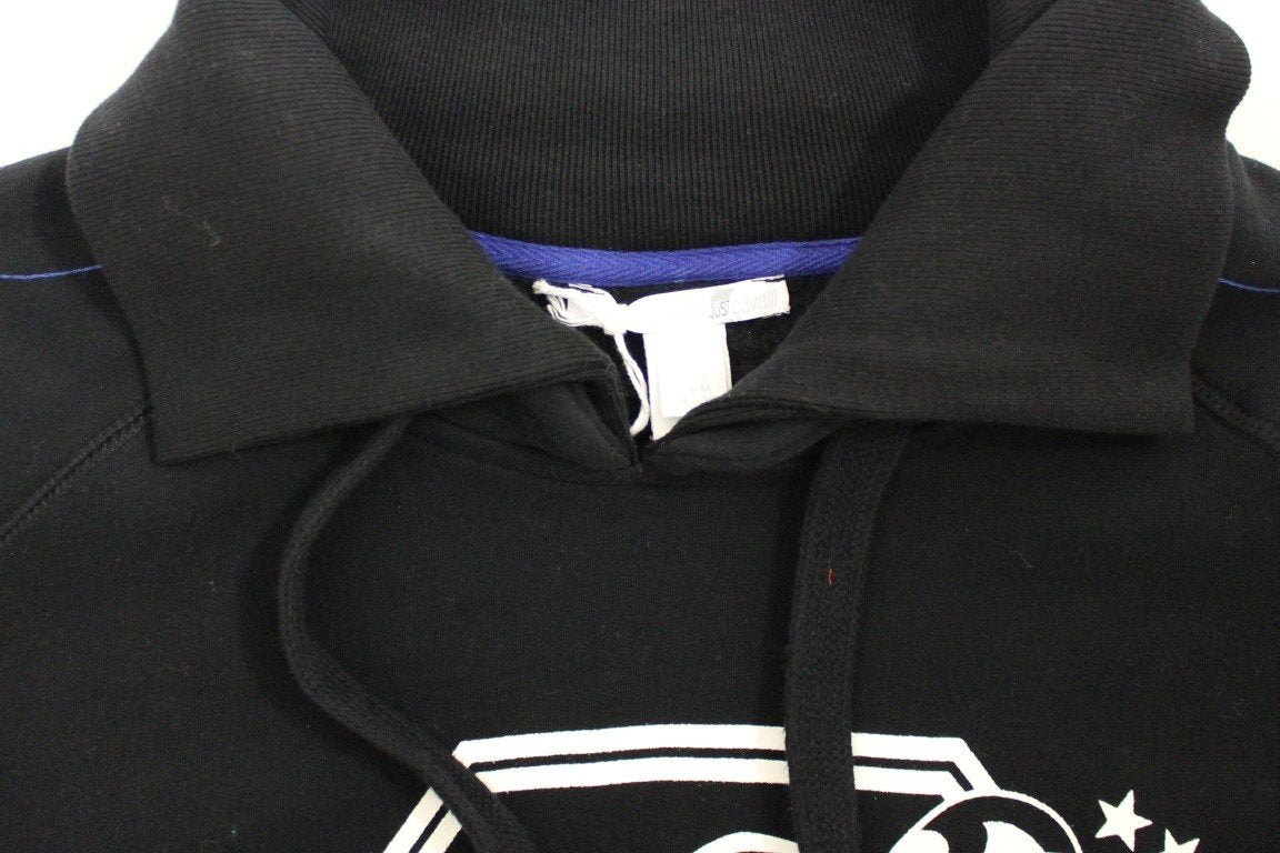 Black cotton pullover sweater