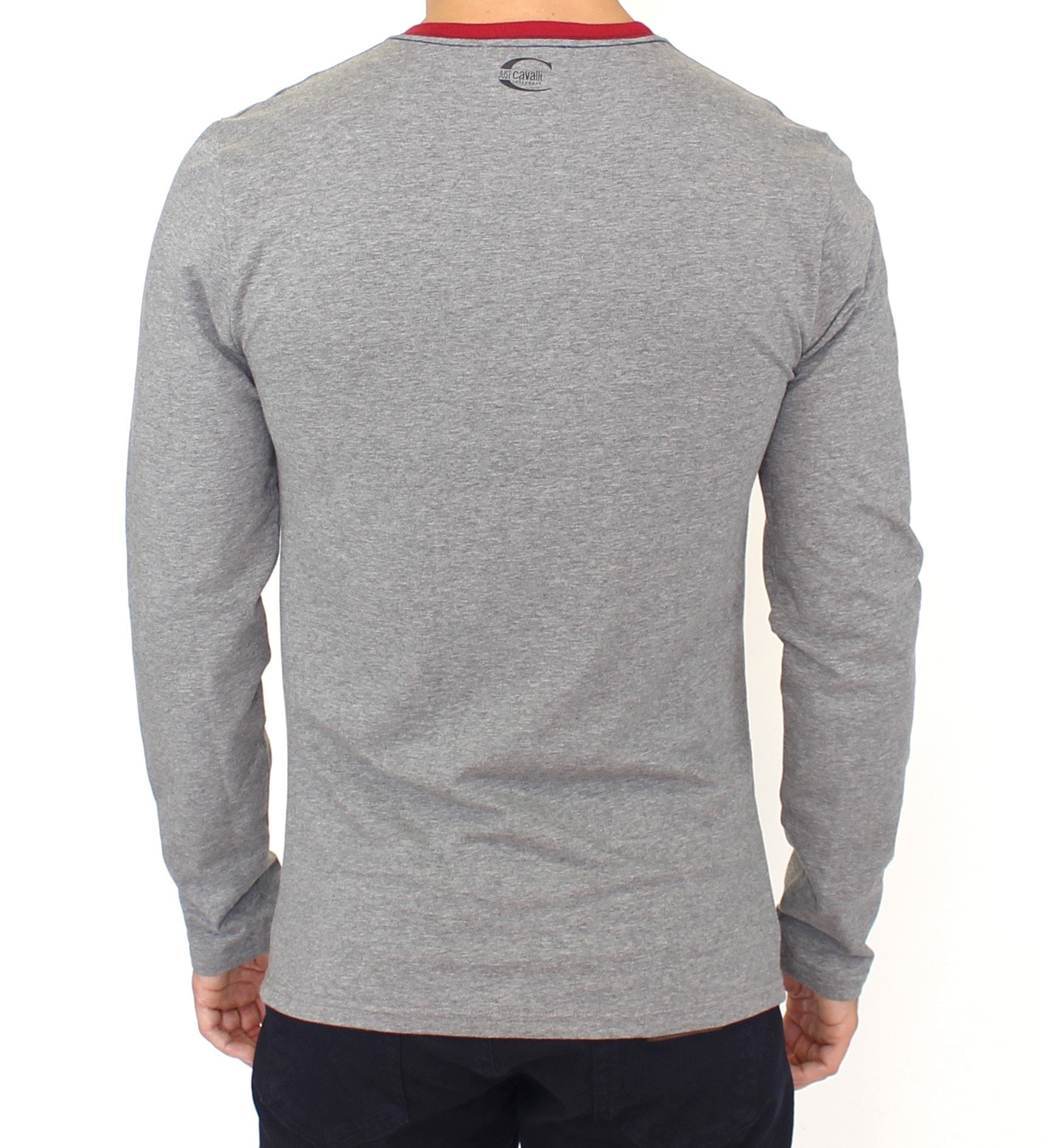 Gray stretch pullover sweater