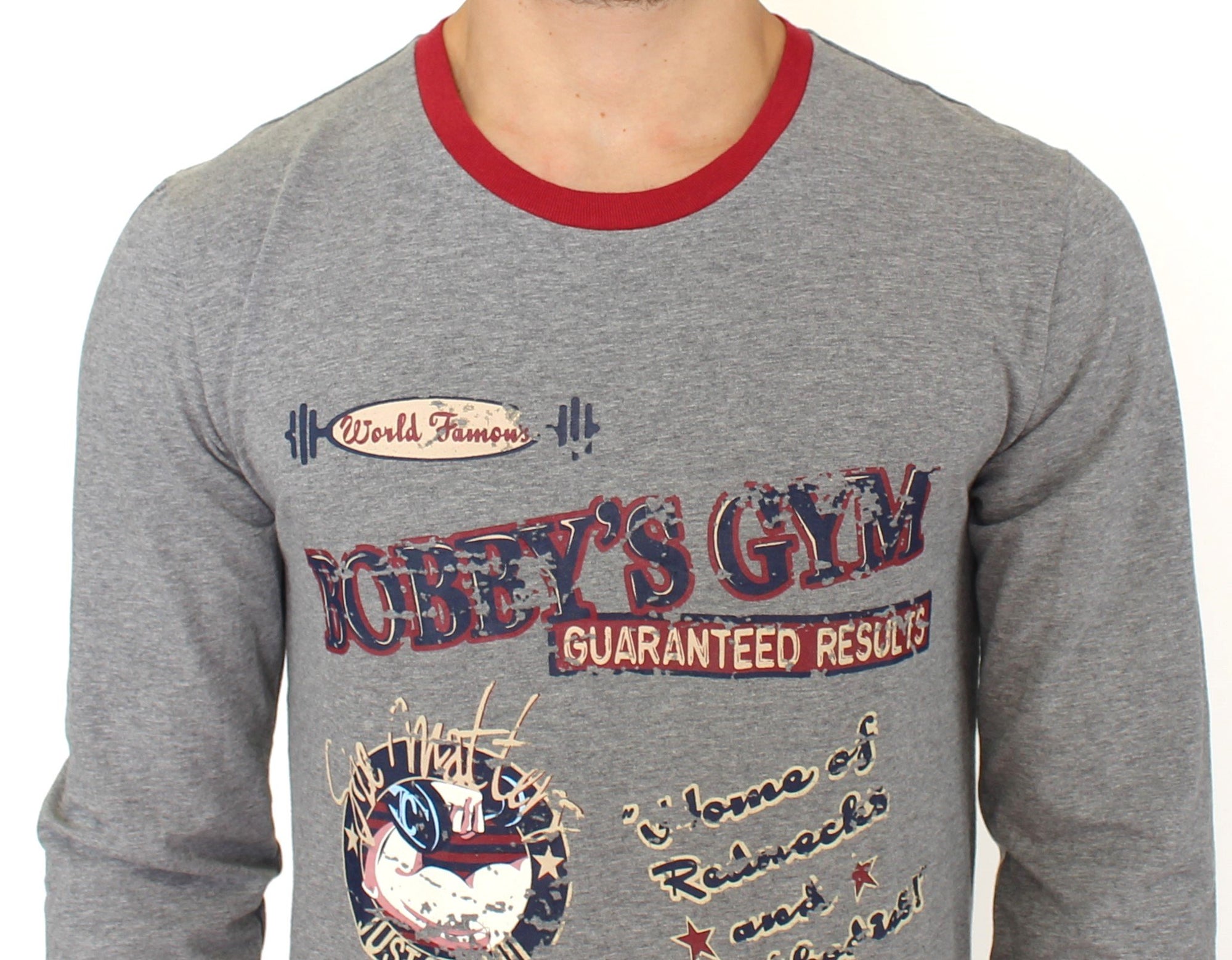 Gray stretch pullover sweater
