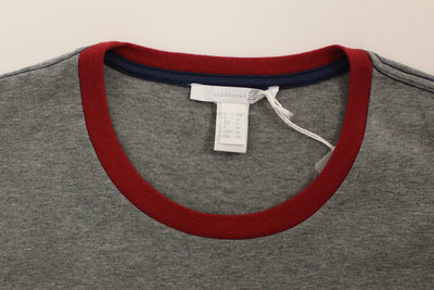 Gray stretch pullover sweater