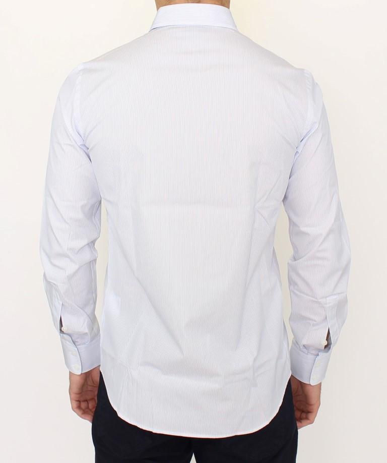 Light blue striped cotton shirt