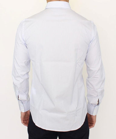 Light blue striped cotton shirt