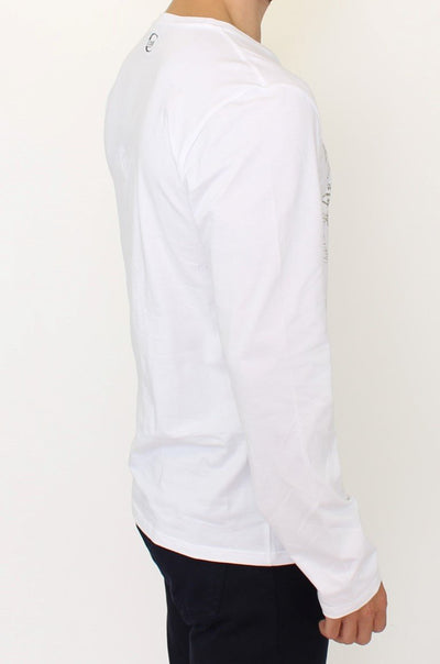 White stretch pullover sweater