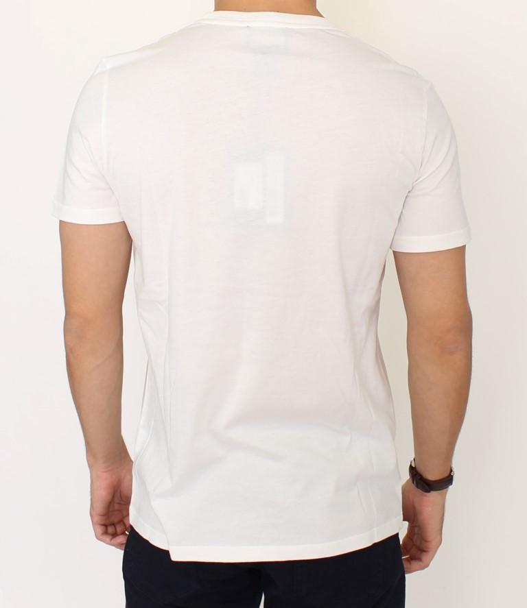 White crewneck cotton t-shirt