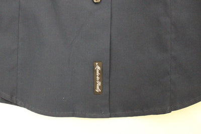 Blue stretch cotton shirt