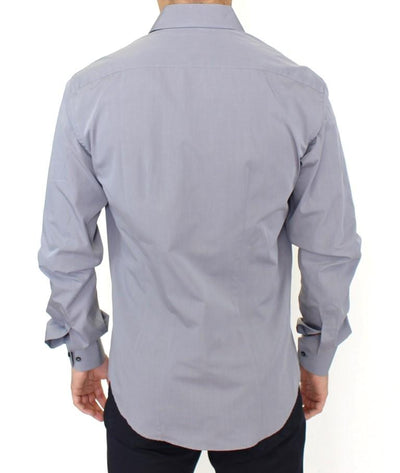 Gray stretch cotton shirt