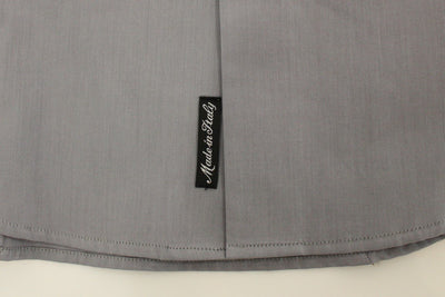 Gray stretch cotton shirt