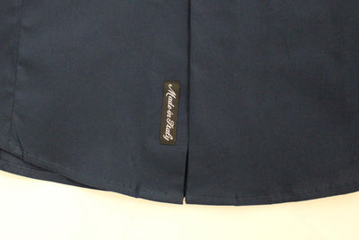 Blue stretch cotton shirt