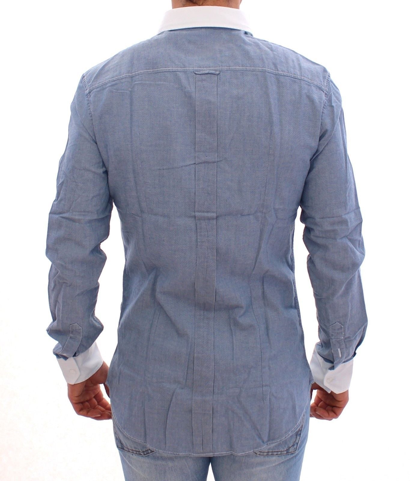 Blue Denim Slim Fit BRAD Casual Shirt