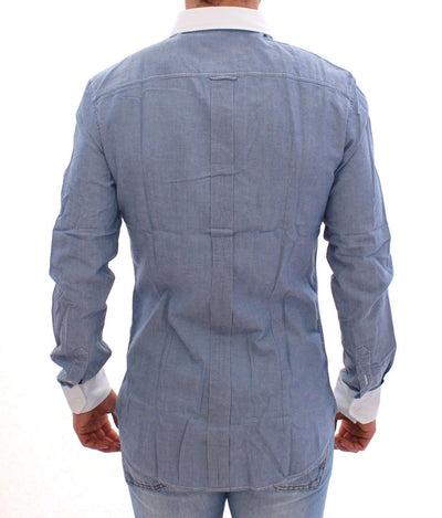 Blue Denim Slim Fit BRAD Casual Shirt
