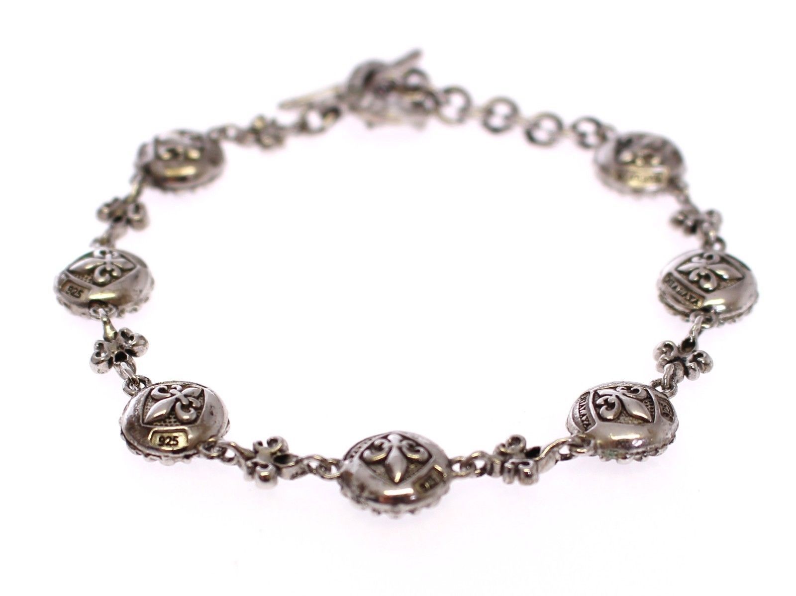 Ruby Logo Silver Men's Bracelet