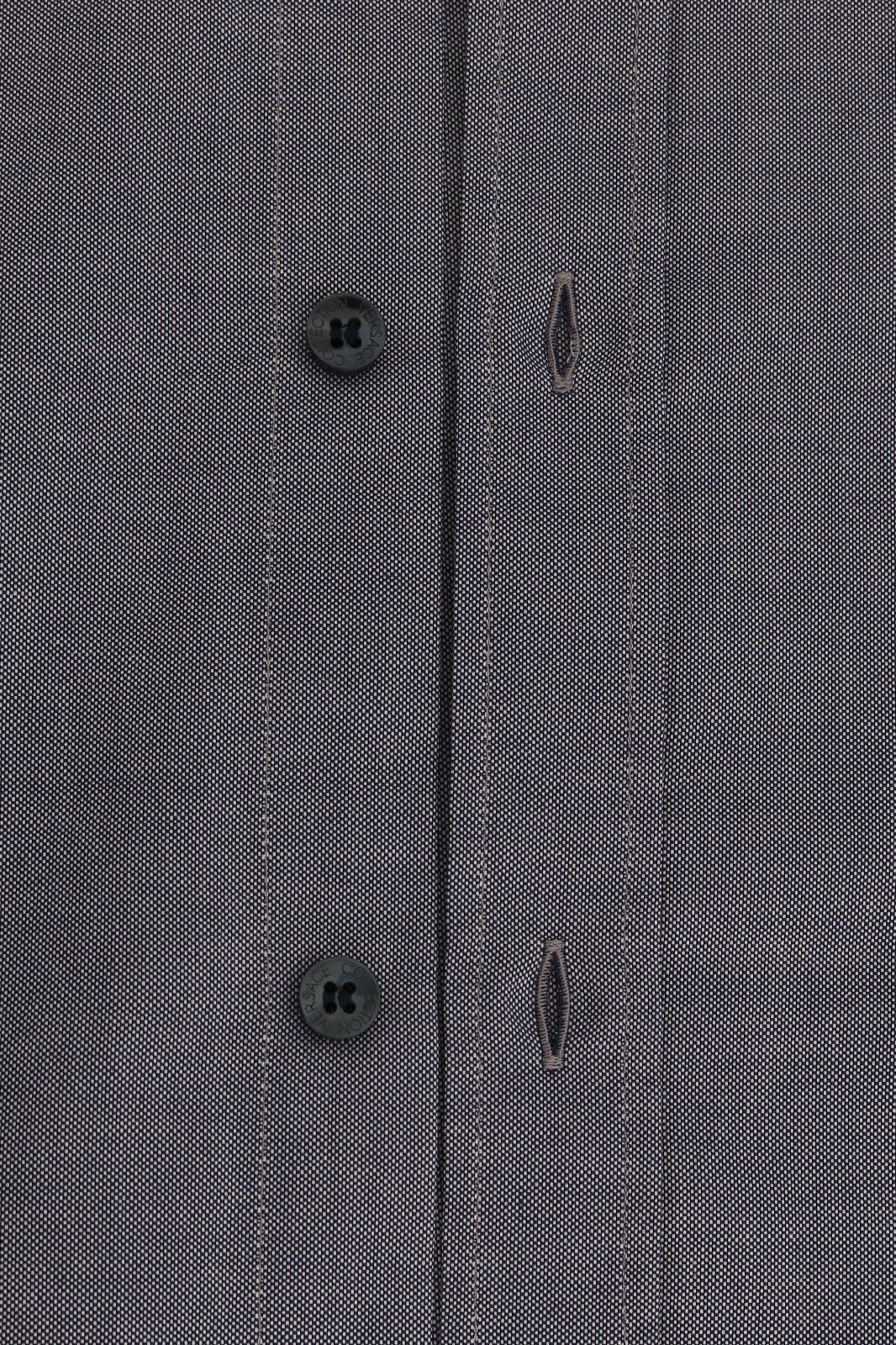 Gray  Cotton Dress Shirt Trend Fit