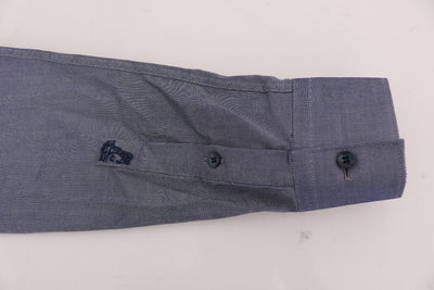 Gray  Cotton Dress Shirt Trend Fit