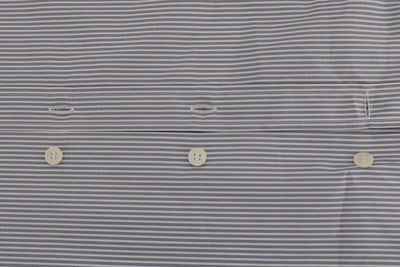 Light Blue Striped Cotton Dress Shirt Trend Fit