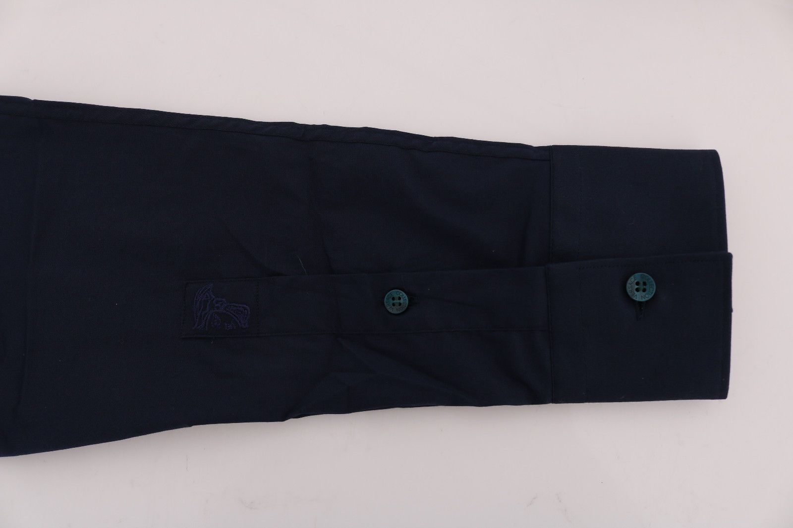 Dark Blue Cotton Stretch Dress Shirt Trend Fit