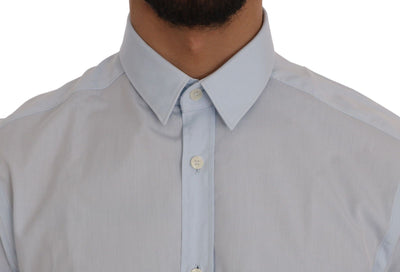 Light Blue Cotton Dress Shirt Trend Fit
