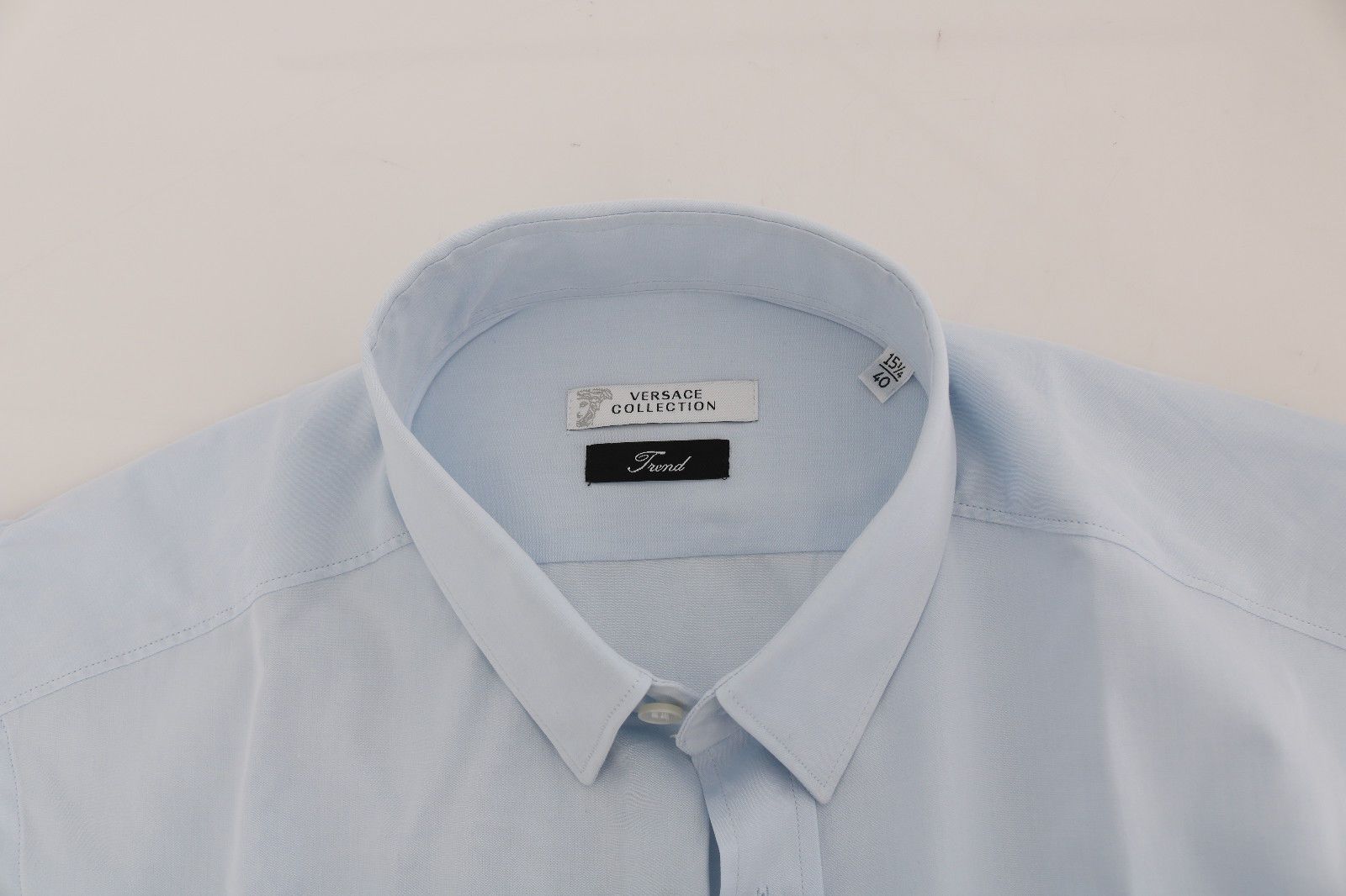 Light Blue Cotton Dress Shirt Trend Fit