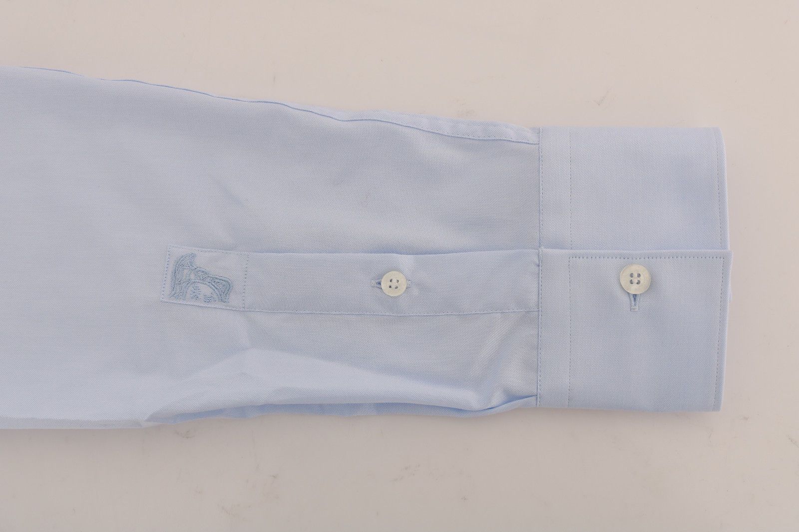 Light Blue Cotton Dress Shirt Trend Slim Fit
