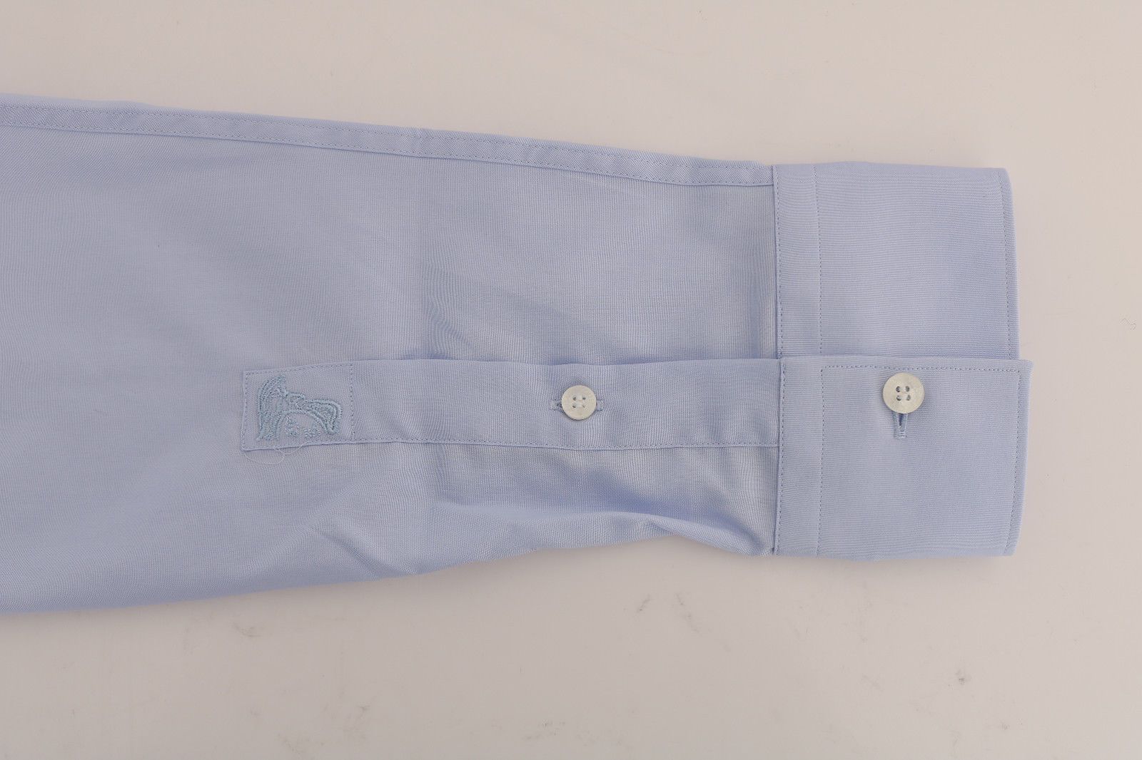 Light Blue Cotton Dress Shirt Trend Slim Fit