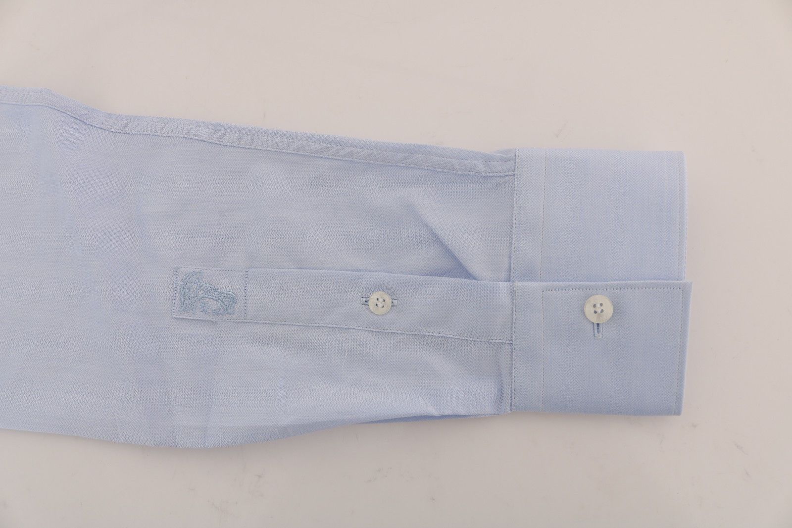 Light Blue Cotton Dress Shirt Trend Slim Fit