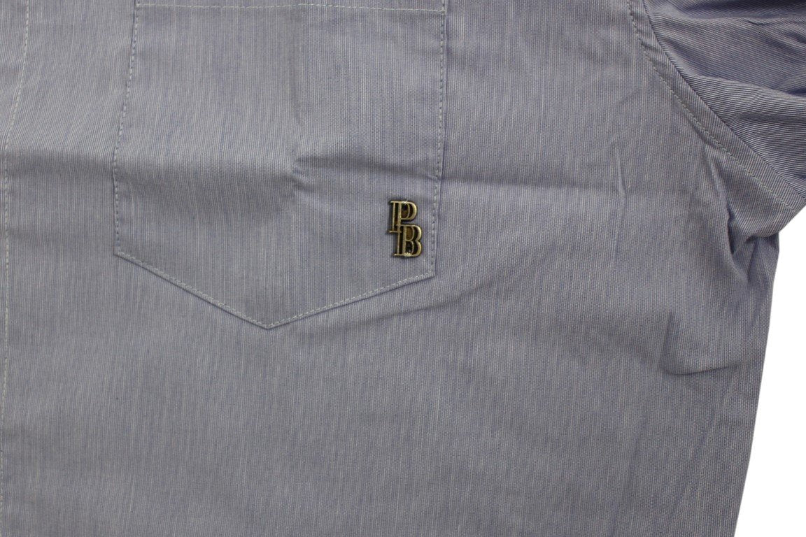 Blue striped casual shirt