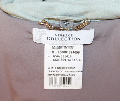 Leather Biker Style Green Jacket