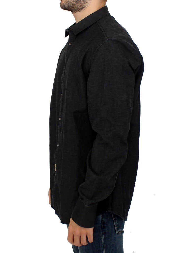 Dark gray cotton shirt