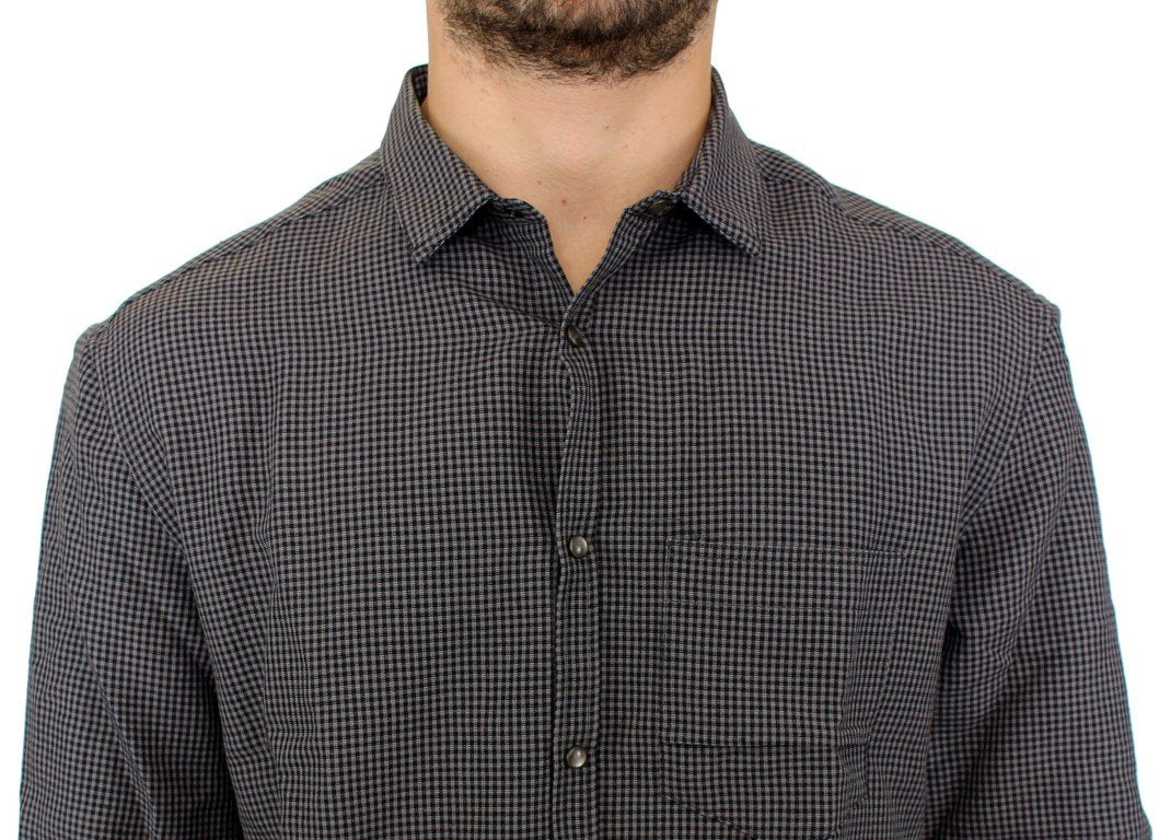 Gray linen casual shirt